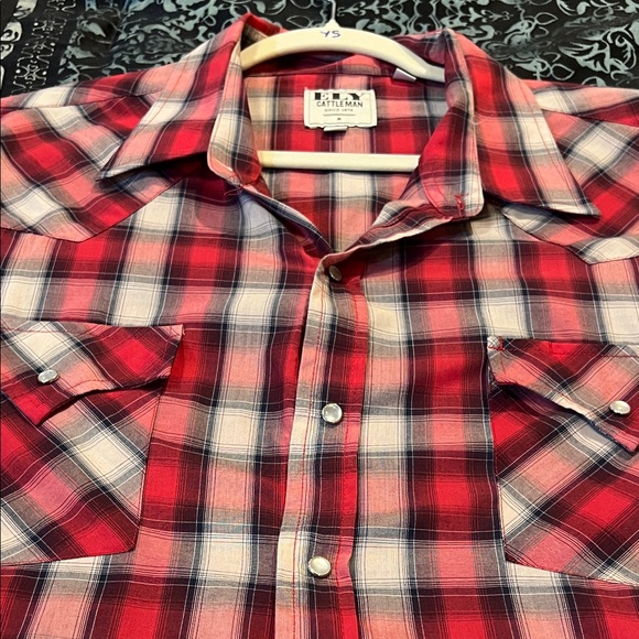 Ely Cattleman Red and White Plaid Men's Shirt - Picture 9 of 9